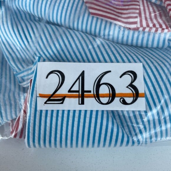 Lands End Womens Striped Long Sleeve Colorblock Shirt L Polyester/Nylon 2463 - Picture 7 of 8